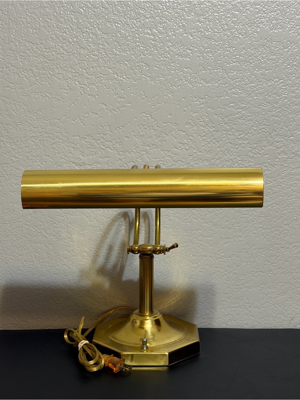 Vintage Elegant Underwriters Brass Piano Double Light Lamp or Office  Desk Table